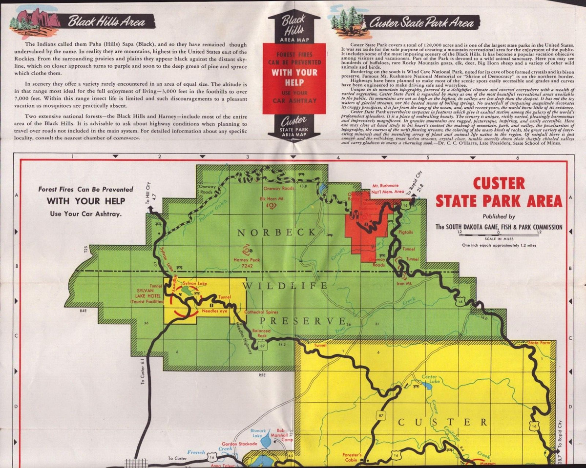 Black Hills National Park Map