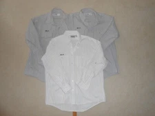 Set Of 3 Long Sleeve Work Shirts, 2 Cintas/1 Red Kap, XL