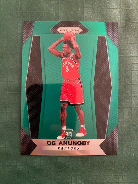 OG Anunoby 2017-18 Panini Prizm Green RC Rookie #38 NY Knicks
