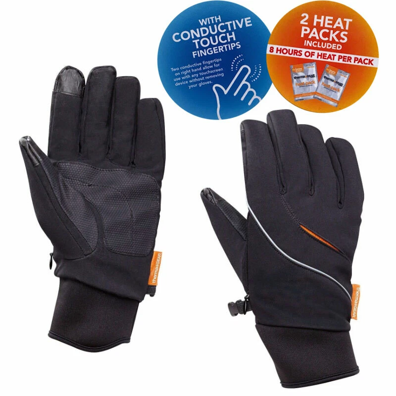 Therma Gear Men's Touchscreen Waterproof Thermal Heated Winter Glove+Hand Warmer