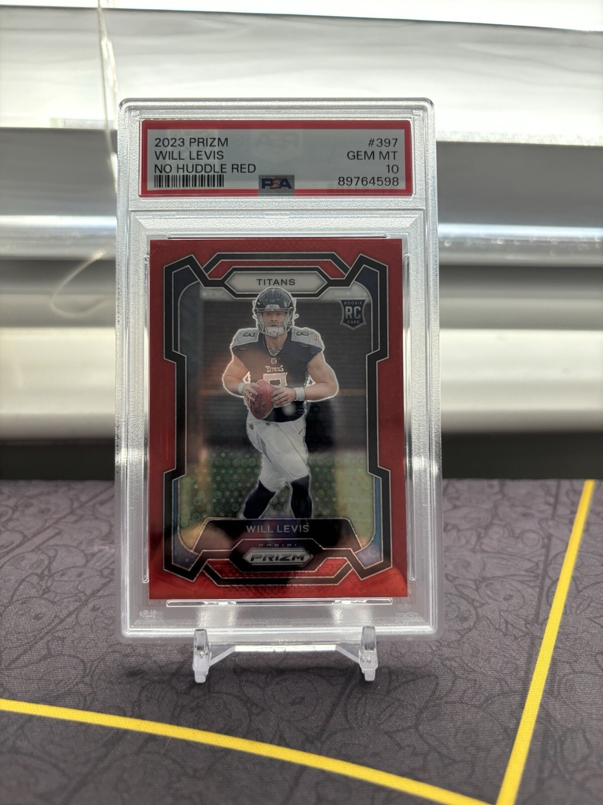 2023 Panini Prizm Will Levis No Huddle Red #397 RC ROOKIE #/70 PSA 10 Gem Mint