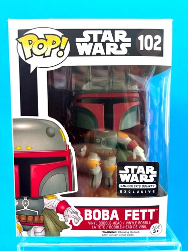 Funko Pop Star Wars 102 Boba Fett Flying Smugglers Bounty Exclusive C