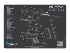 For Glock 42 43 Armorers Cleaning Mat Cerus Gear PREMIUM  Made in USA 