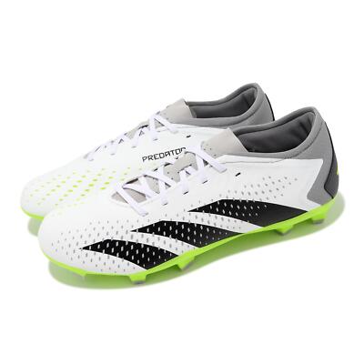 adidas Predator Accuracy.3 FG White Lucid Lemon Firm Ground Men Soccer GZ0014