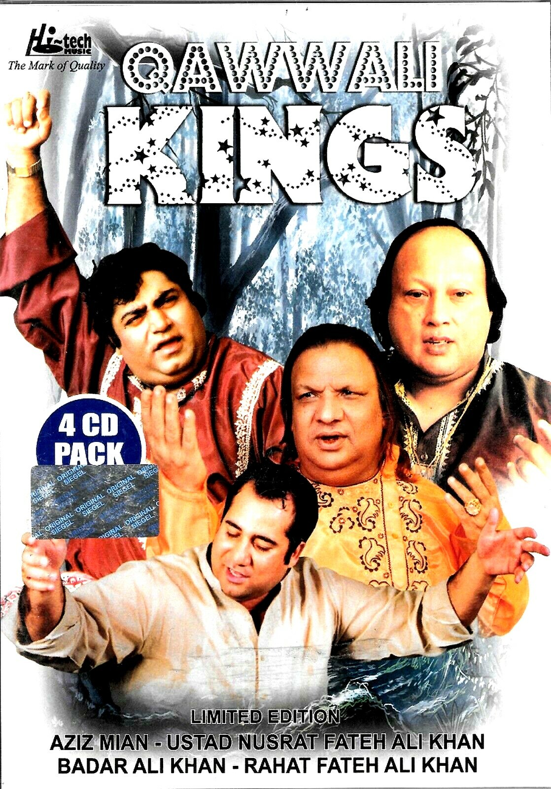 QAWWALI KINGS - NUSRAT, RAHAT, AZIZ MIAN & 0THERS LIMITED EDITION -4CDs SET