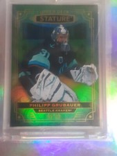 2022-23 UD Stature Hockey Philipp Grubauer #85 Green Parallel #'d /99 Seattle