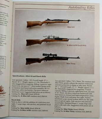Catalogue Ruger Collection 1995 - Armes à Feu, Fusils, Pistolets, Vintage