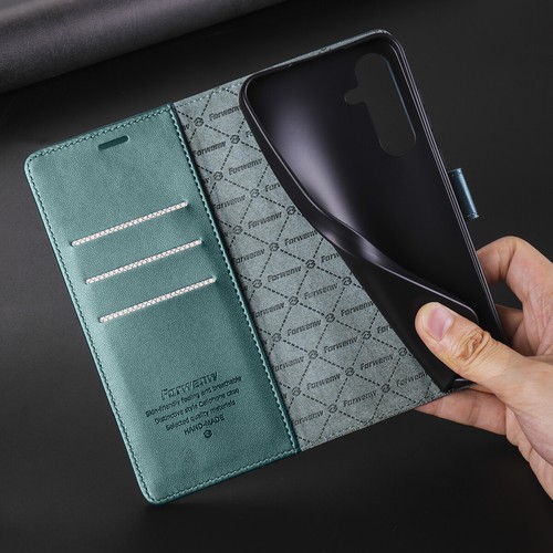 Custodia a portafoglio magnetica in pelle per Samsung Galaxy A15 A25 A35 A55 - Foto 12 di 33