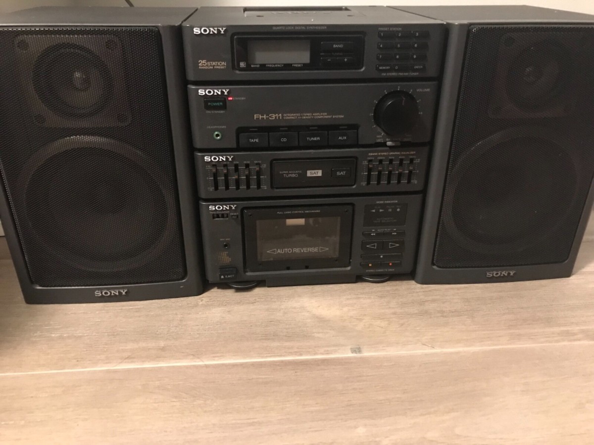 Rare Vintage SONY FH-311 1980s Stereo Cassette Player Boombox | eBay