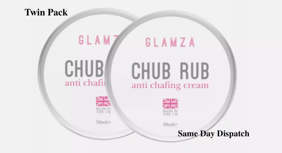 GLAMZA 2 x Chub Rub Anti Scheuercreme glatte Haut Ganzkörperlösung Sport Laufen