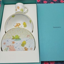 Tiffany  Co. Sea Animal Baby Tableware Dishes Bowls Cups set of 3 New Unused