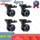 Set of 4 Luggage Wheel Replacement 360 Degree Silent For Travel Case Trolley NEW