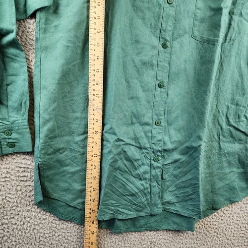 Splendid Bailey Linen Blend Button Down Tunic Shirt Womens S Oasis Patch Pocket - 第 7/13 張圖片