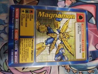 digimon the movie promo cards 2000 BANDAI TOEI DIGIMON THE MOVIE CCG PROMO CARD - Mo-09 MAGNAMON Armor  Digimon