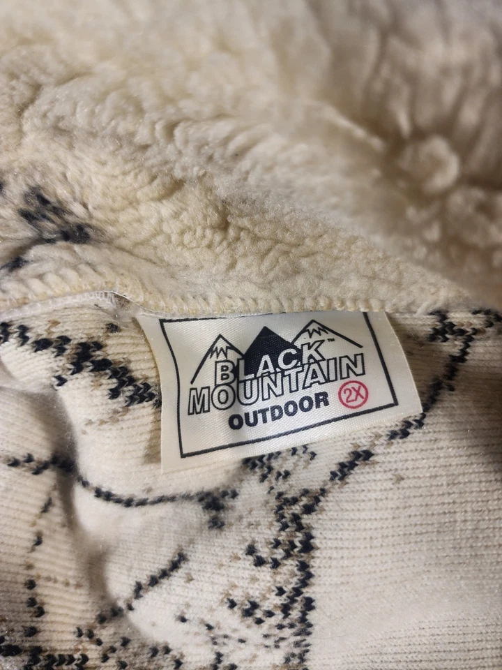 Vellón exterior vintage Black Mountain AOP Black Bear Cubs cremallera completa 2xl Foto 3 de 4