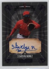 2024 Wild 5 Card Draw Contemporary Purple Foil Black 1/1 Starlyn Nunez Auto 3h9