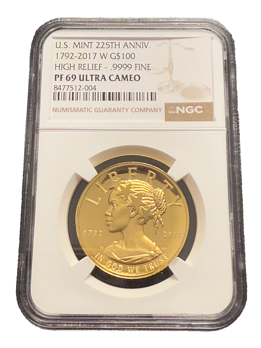 US 1792 - 2017 W Gold 1 oz $100 NGC PF69UC High Relief US Mint