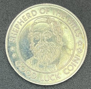 Shepherd of the Hills Farm MO. Ozarks Good Luck Token Coin Exonumia Missouri