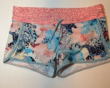 Athleta Girl Cannonball SWIM SHORT Bottom** XL / 14**Aqua Coral Navy*Lined NWOT