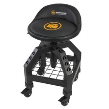 Northern Tool Equipment Adjustable Pneumatic Shop Stool With Casters 300-lb.