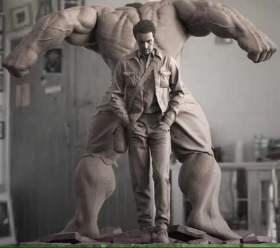Incredible Hulk Bruce Banner Resin Modellbausatz Maßstab 1:8 Marvel Avengers unbemalt