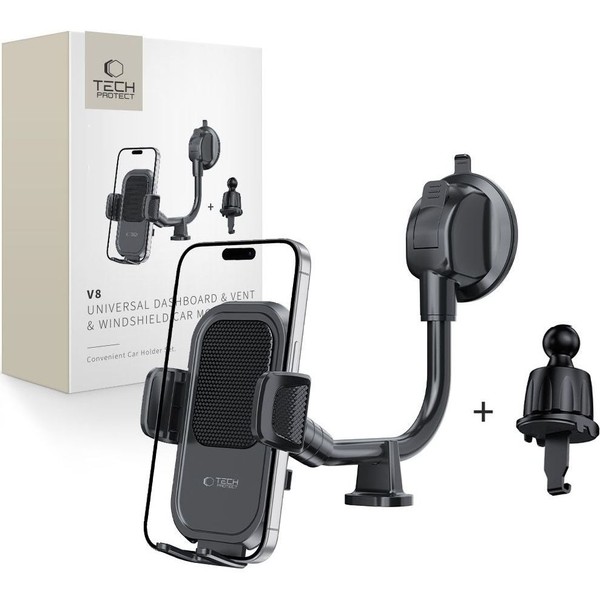 Autohalterung FüR Handy Tech-Protect Kfz-Halterung Halter Halterung Schwarz-image