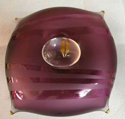 Glasskulptur Pillow No 5, Studio Ahus Sweden 1996 HD-AZ