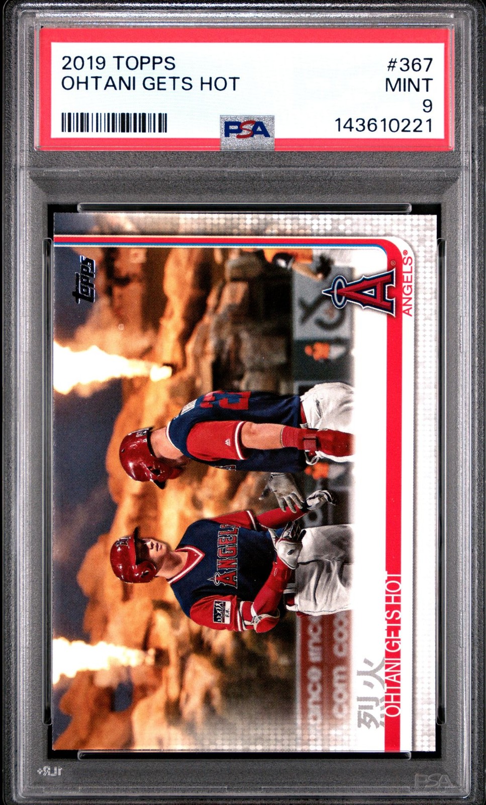 2019 Topps OHTANI GETS HOT #367 PSA 9 MINT