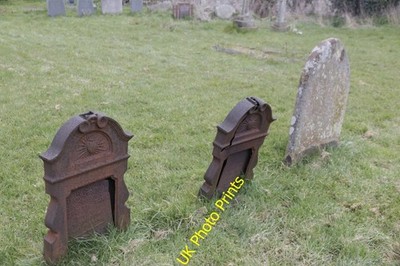 Foto 6x4 Paar Gusseisen Marker Clifton Hampden Ich hatte ein Paar gesehen um 2016