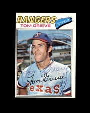 Tom Grieve Signed Original 1977 Topps Texas Rangers Autograph