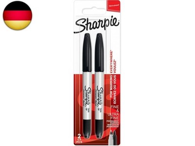 Sharpie Doppelseitiger Permanent Marker | Marker Stift mit Doppelspitze (Fein