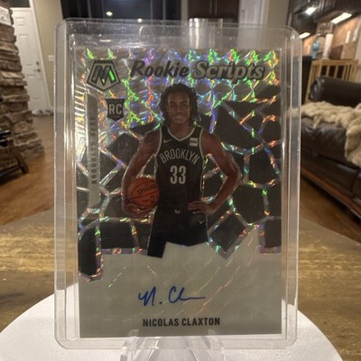 Panini 2019-20 Mosaic Nicolas Claxton Rookie Scripts Rookie Auto #RS-NCL