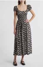DÔEN  Quinley Floral Midi-Dress Size S  $298
