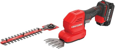 #ad CRAFTSMAN V20 4 In. Cordless Handheld Grass Trimmer and 8 In. Mini Hedge Trimmer $73.98