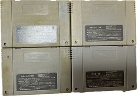 SFC Nintendo Super Famicom cartridge Super Mario Series 4titles Tested
