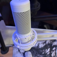 HyperX QuadCast S White USB Condenser Microphone RGB Gaming Streaming