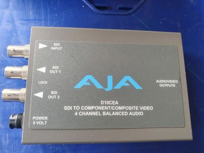 AJA D10CEA SDI - COMPONENT/COMPOSITE VIDEO 4 CHANNEL SYMMETRIC AUDIO NO PSU B8