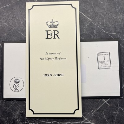Royal Duke & Duchess of Edinburgh Memorabilia Queen Elizabeth Kondolenzkarte