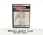 Blaster Figure Instruction Manual Booklet 1985 Vintage Hasbro G1 Transformers