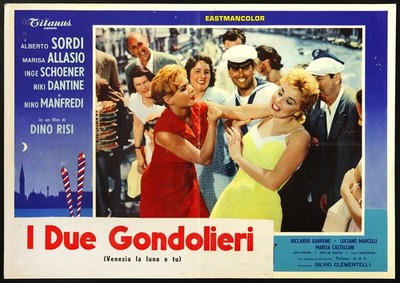 CINEMA-fotobusta VENEZIA LA LUNA E TU alberto sordi, marisa allasio, DINO RISI