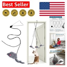 Safe and Non-Toxic Interactive Cat Feather Toy - 1 Pack for Happy Kitties