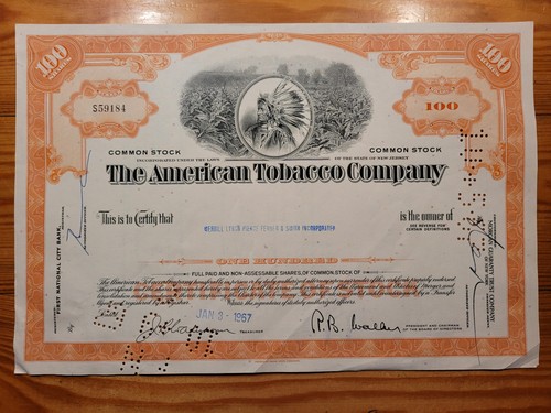 US: 2 x The American Tobacco Co., 100 shares 1967, various shares 1964* - Picture 4 of 4