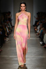 ADRIANNA PAPELL MAXI DRESS LINED RETAIL 229 SIZE 10 NEW W TAG/PINK MULTI SATEEN