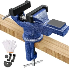 3.1 Inch Table Vise with 360 Degree Swivel Base Portable Bench Clamp Tool