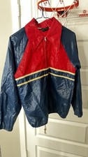 Put On Shop by Sears and Roebuck Vintage Red White and Blue Windbreaker Jacket