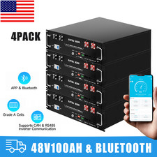 1/2/4/6 Pack 48V 100AH Server Rack Lithium Battery LiFePO4 V3 Version Bluetooth