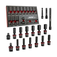 3/8" Drive Universal Impact Socket Set, 17 Piece Swivel Socket ... FAST USA SHIP