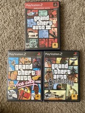 Grand Theft Auto Bundle (III Vice City San Andreas) Sony PlayStation 2 PS2