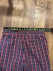 Vtg St Michael Marks & Spencer Pants Cotton Tartan Red 34x31 UK Made Cuffed — photo 10
