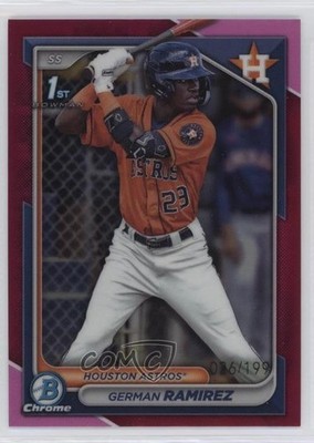 2024 Bowman Chrome Prospects Fuchsia Refractor /199 German Ramirez #BCP-93 0wb8